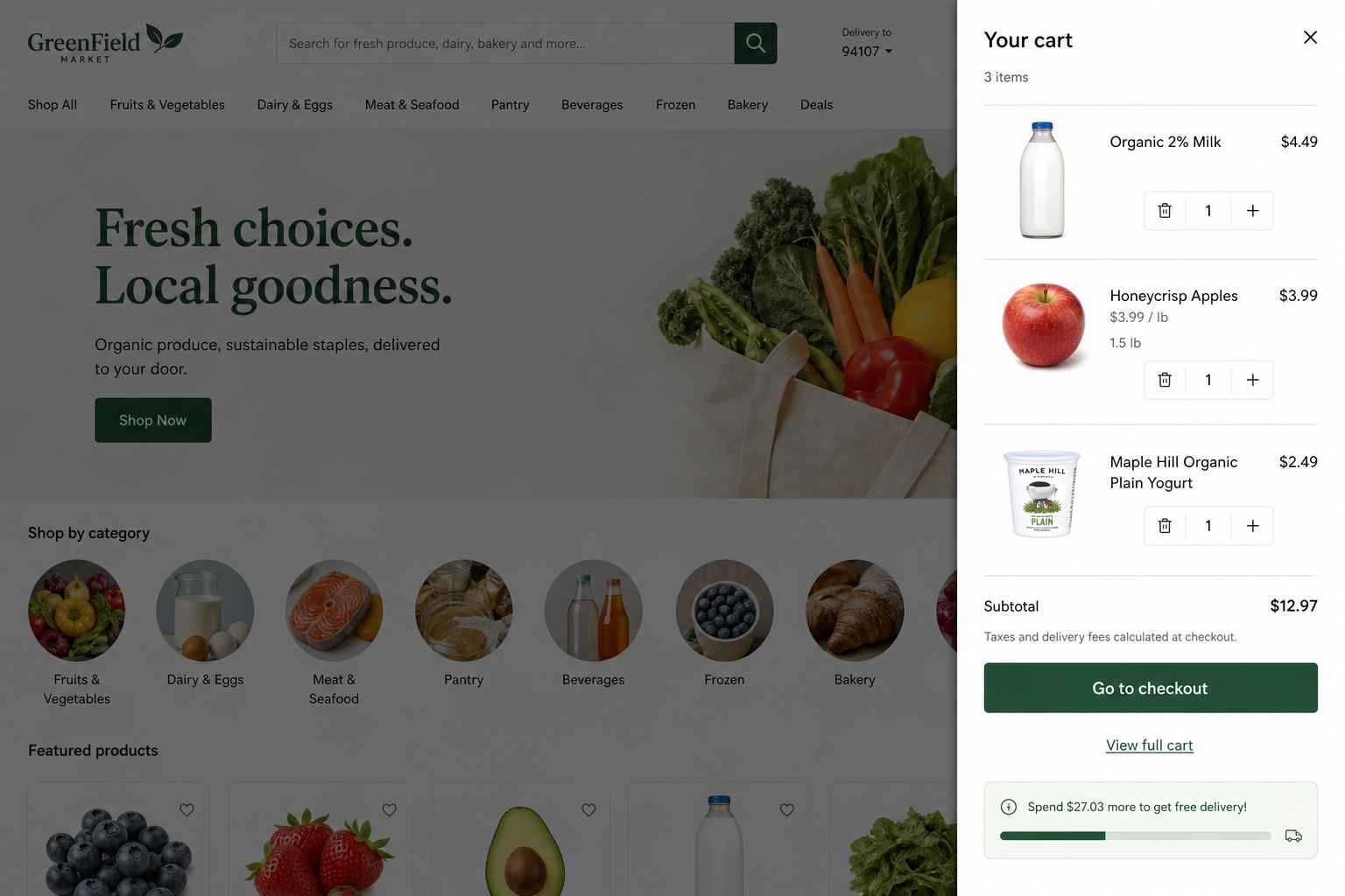 Web cart